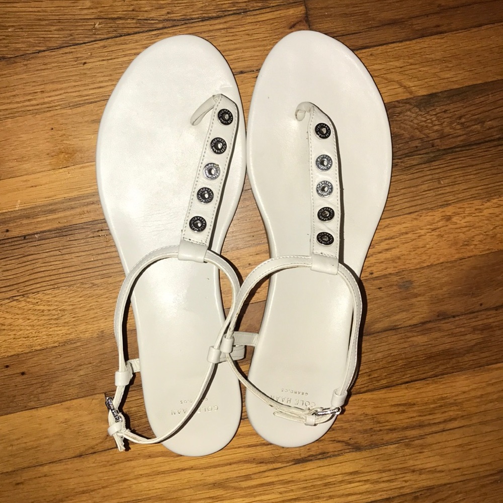 Cole Haan Grand .Os collection white Sandals